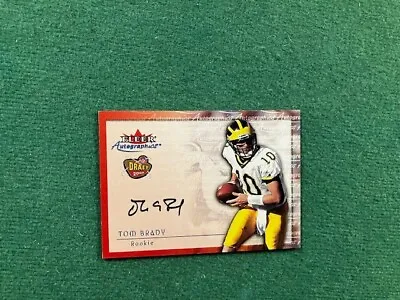 Tom Brady 2000 Rookie Auto Fleer Autographics NFL Draft  • $2200