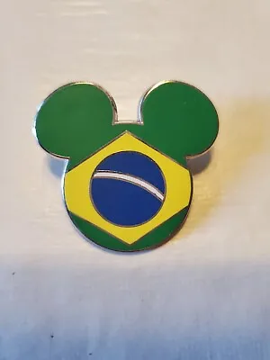 Disney Epcot World Showcase Mickey Head Ears Brazil Pin Trading • $7.95