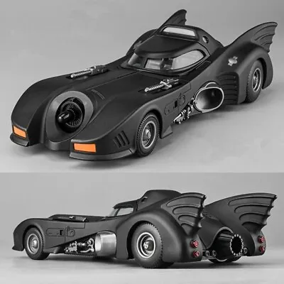 1:18  Movie Batmobile Toy Car Model Diecast Alloy Matt Black Sound & Light Gift • $58.39