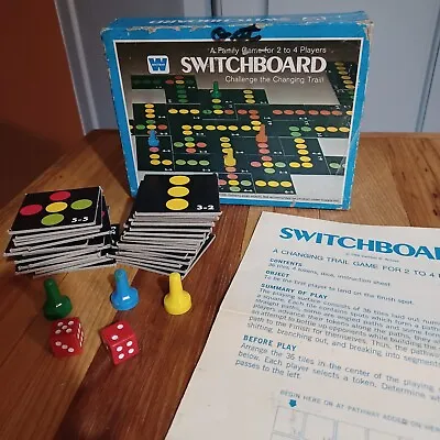 Vtg Whitman Boardgame Switchboard Board Game Incomplete Missing 1 Token & 1 Tile • $34.38