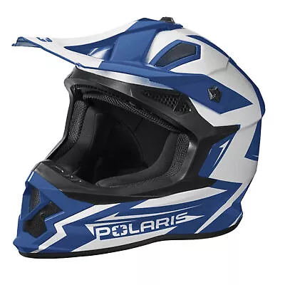 Polaris Tenacity 4.0 Snowmobile Helmet Quick Release Clip Lightweight DOT Blue • $139.99