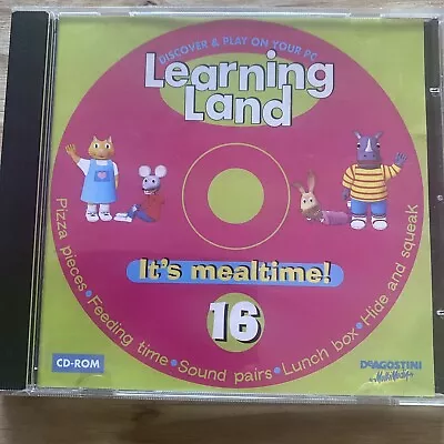 Learning Land 16 : It’s Mealtime - PC CD-ROM Discover & Play On Your PC Kids VGC • £1.99