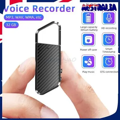 2023 Portable Digital Voice Activated Dictaphone Audio Sound Recorder MP3 Player • $26.17