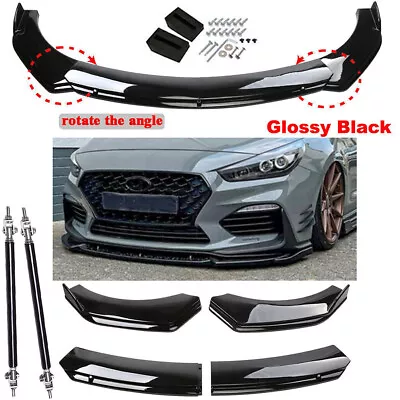 For Hyundai I30N MK3 Front Bumper Lip Body Kit Spoiler Splitter Gloss Black • $69.99