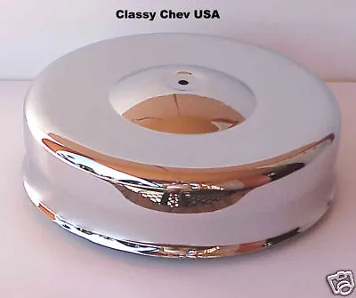 MUSHROOM Chrome Air Cleaner NEW For 4  Barrel Carb Hot Rod W FRAM • $94.99