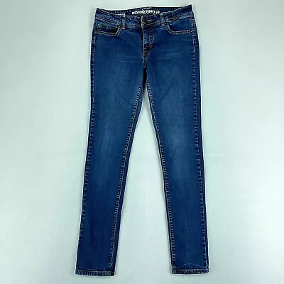 Mossimo Womens Jeans Blue Tag Size 9 (30x30)  Low Rise Skinny Leg Denim Wash • $12.78