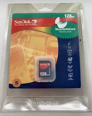 SanDisk 128mb Multimediacard Memory Card Sealed • $85