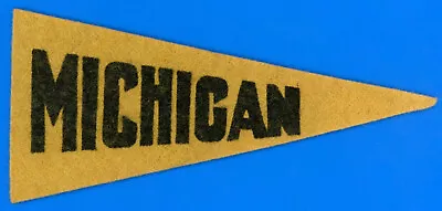 Old Vintage Antique 1950's-1960's  Michigan  Mini Pennant *H362 • $23