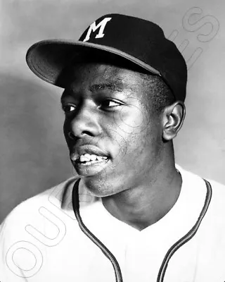 Hank Aaron Photo 8X10 - 1954 Topps Rookie Card  • $7.95