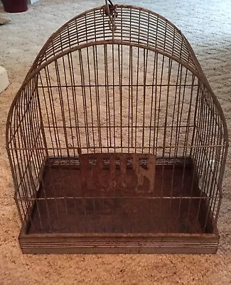 Vintage Hendryx Dome Wire Bird Cage • $48