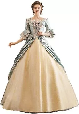 KEMAO Victorian Ball Gown Renaissance Medieval Costume Marie Antoinette Dresses • $156