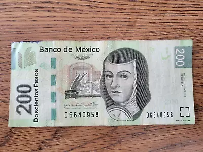 Mexican 200 Peso Banknote 2014 Series BA • $7.50