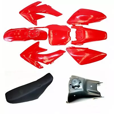 RED Fairing Fender Guard + Seat+ Fuel Tank CRF70 150cc PIT PRO Dirt Bike • $124.99