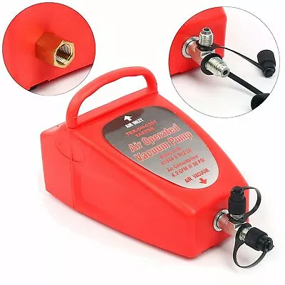 A/C Vacuum Pump Pneumatic 4.2CFM Air Operated Vacuum Pump Tool Auto • $18.99