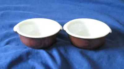 Two Pinch Pots Salt Pepper Dishes Oil Balsamic Vinegar Apilco France • £7.95