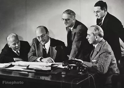 1947 Vintage ALFRED EISENSTAEDT Atomic Energy Commission Members Photo Gravure • $119.31