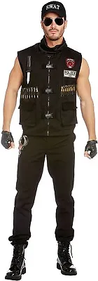 Dreamgirl Special Ops Police Officer Swat Adult Mens Halloween Costume 11952 • $47.50