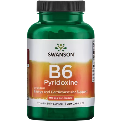 Swanson Vitamin B-6 Pyridoxine 100 Mg 250 Capsules • $13.62