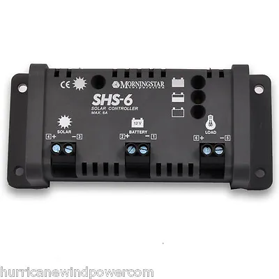 Morningstar SHS-6 Solar Charge Controller W/LVD 6 Amp 12 Volt  • $55