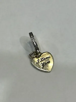 Genuine Pandora Dangling I Love You Forever Charm • £13