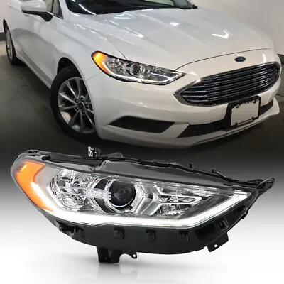 For 17-20 Ford Fusion Halogen Model W/ LED DRL RIGHT Side Projector Headlight • $185.95
