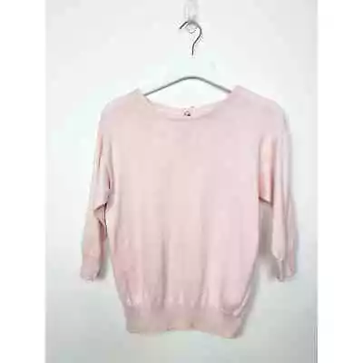 Forever 21 (I Love H81) Light Pink Sweater With Bow Detail Size Medium • $12