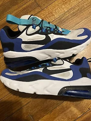 Nike Air Max 270 React (PS) - Size: 3Y Color: Blue And White (BQ0102-105) • $39.50