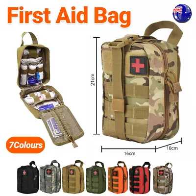 Tactical MOLLE Rip Away EMT IFAK Medical Pouch First Aid Kit Utility Bag AU Send • $15.88