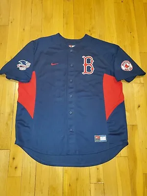 Vintage Nike Manny Ramirez BOSTON RED SOX MLB Batting Practice Team JERSEY XXL • $106.24