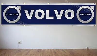 Volvo Flag Banner 2x8Ft Garage Shop Wall Decor New Large Banner • $17.99