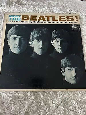 Orig 1964 “Meet The Beatles” LP MONO Capitol T-2047 & No George Martin Credit! • $59.99