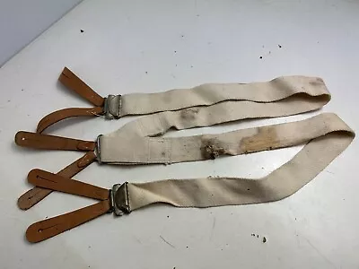 Original WW2 British Army / RAF Trouser Suspenders - Well Worn Example • $7.58