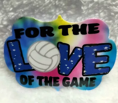 Love Of The Game Volleyball Waterproof Sticker For Water Bottle Laptop Sticker • $3