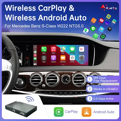 Wireless CarPlay Android Auto Interface For Mercedes Benz S Class W222 2014-2018 • $225.99