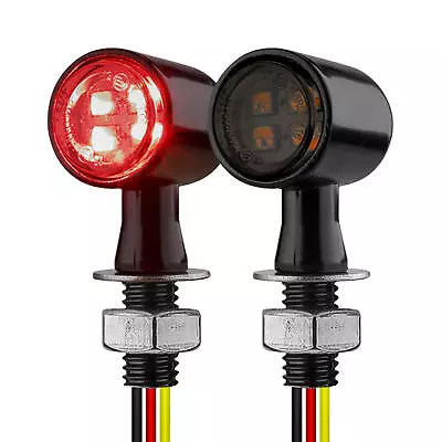 Led Turn Signal Lights 2pcs Mini Motorcycle Turn Signals Motorcycle • $17.29