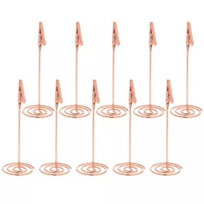 12pcs Table Number Card Holders Rose Gold 11.5CM • £11.88