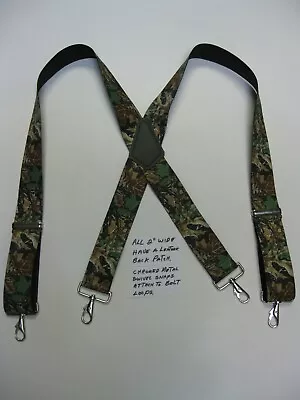 Men's X Style Camouflage Advantage Suspenders With Industrial Clips USA Made • $19.66