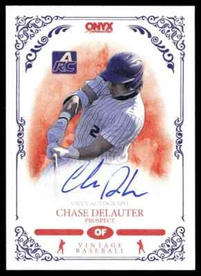 $0.99 • Buy 2022 Onyx Vintage Blue Prospect Chase DeLauter Rookie Auto #VACD C04