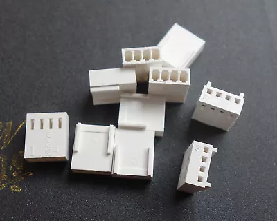 10Pcs White 4-Pin Female Fan Connector Housing Plug 2.54mm Pitch PC Mod Molex • $1.60