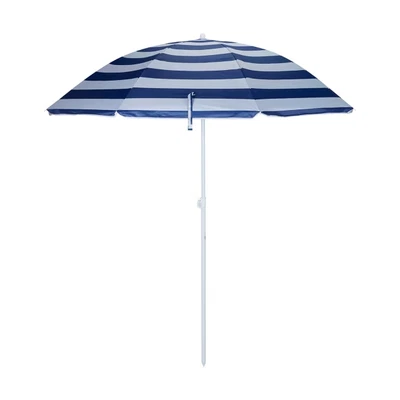 $28.45 • Buy 2M Outdoor Stripe Beach Umbrella Sun Shade Shelter Adjustable Height Easy Storag