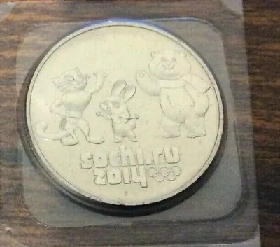 Coins 25 Rubles MASCOT  Sochi 2014 WINTER OLYMPIC GAMES COIN • $0.99