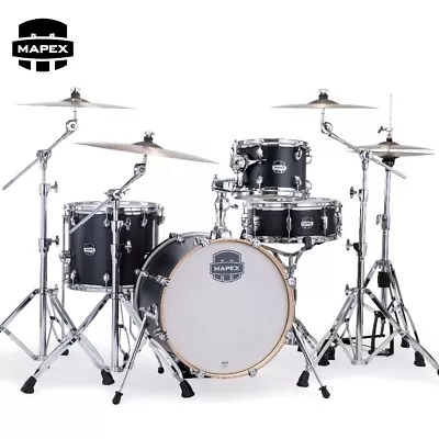 Mapex Mars Maple Series 4-Piece Bop Drum Shell Pack Matte Black MM486SKD • $799