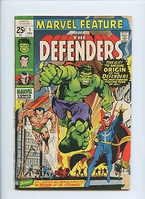 Marvel Feature #1 (FN- 5.5) 1971 (Origin Of The Defenders)(Cover Corners Torn) • $75