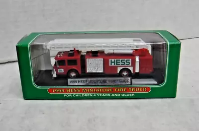 Miniature Fire Truck 1999 Hess Diecast 102523AST3-A • $12.99