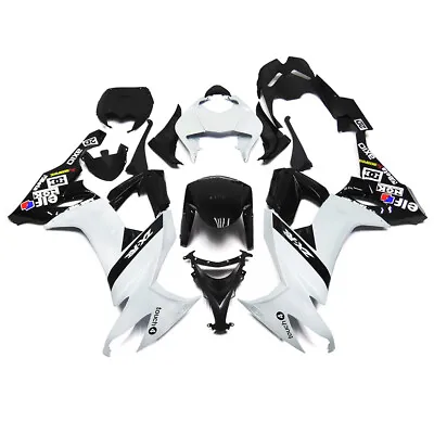 White Black Fairing Kit For Kawasaki ZX10R 2008-2010 ABS Plastic Full Bodywork • $390.95