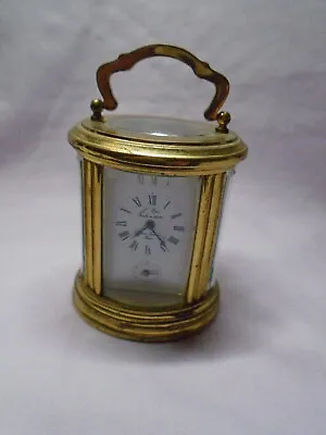 Vintage L'epee Oval Miniature Carriage / Alarm Clock  + Keys In Gd Working Order • $373.01