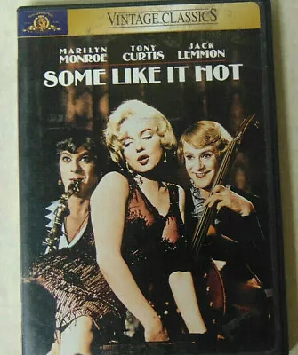 Some Like It Hot DVD Marilyn Monroe Tony Curtis Jack Lemmon Vintage Classics • $16.67