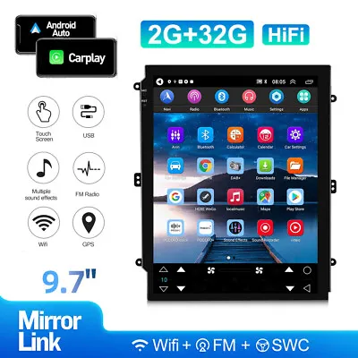 $149.98 • Buy Carplay 9.7  Android 11 Quad-core Car Stereo Radio GPS Navi WIFI Bluetooth 32G