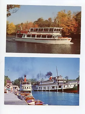 Port Carling Muskoka Lakes Cruises - SS Sagamo & Lady Muskoka - 2 Postcards • $7.36