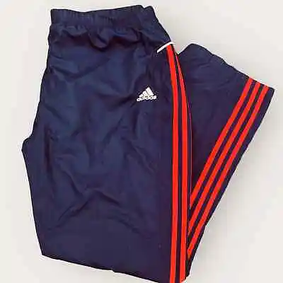 Vintage ADIDAS Wind Breaker Pants Navy And Red Men’s Size L • $30